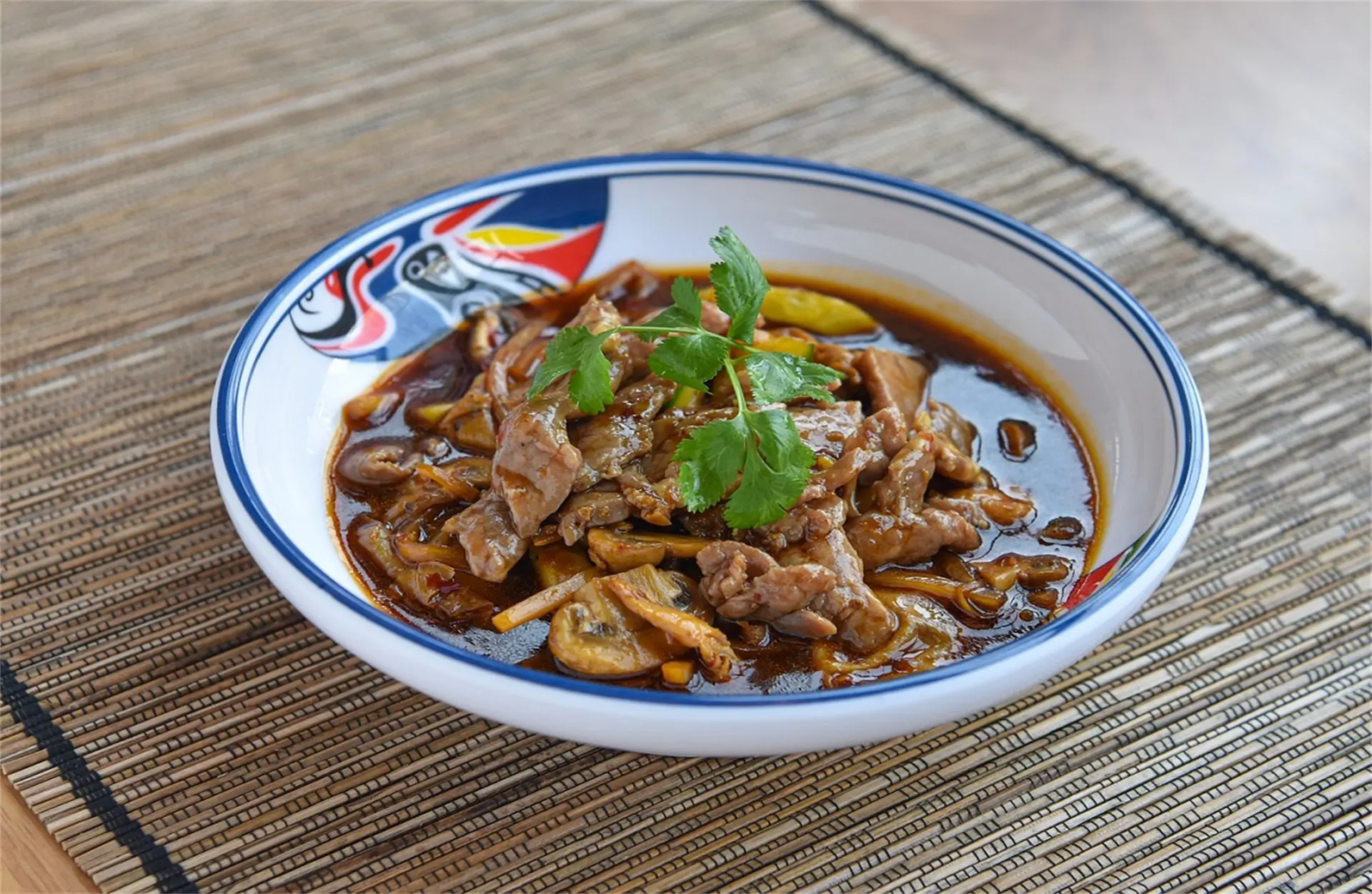 Golden-Pot-Asian-Restaurant-Hot-and-Spicy-Beef-Jacksonville Spicy beef in savory broth with mushrooms.