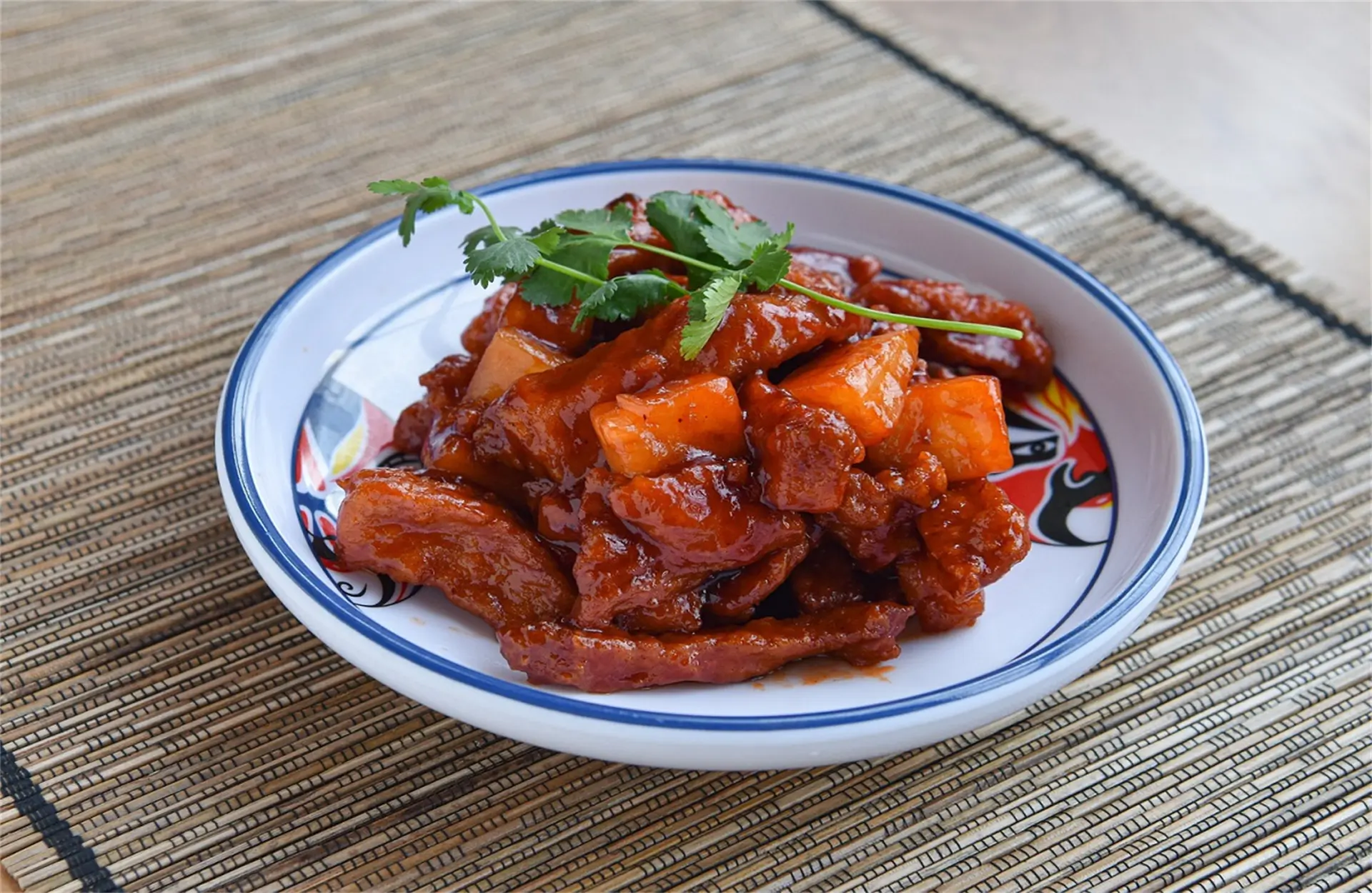 Golden-Pot-Asian-Restaurant-Sweet-and-Sour-Pork-Jacksonville Crispy sweet and sour pork with pineapple.